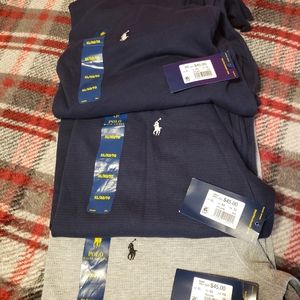 3 XL Polo Ralaph Lauren long sleeve thermal shirts